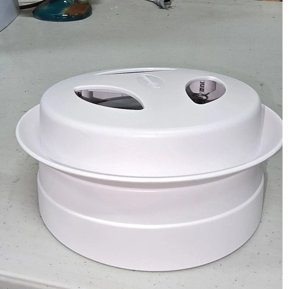 Pampered Chef Close & Cut Slicer‎ White Gray Manual Food Prep Tool 1118
